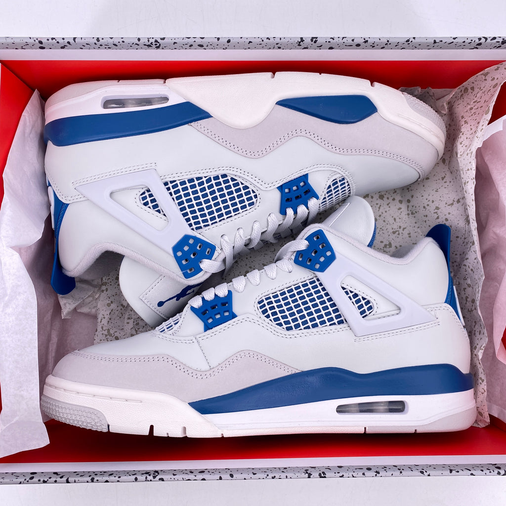 Air Jordan 4 Retro "Military Blue" 2024 New Size 9.5