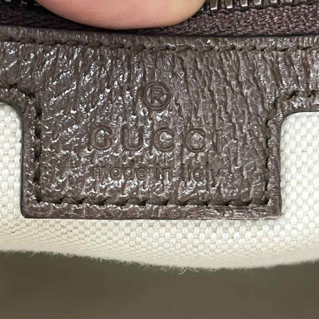 Gucci Messenger Bag "OPHIDIA GG SUPREME" Used Beige Size OS