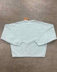 Stussy Crewneck Sweater "BIG CRACKLE" Light Blue New Size XXL