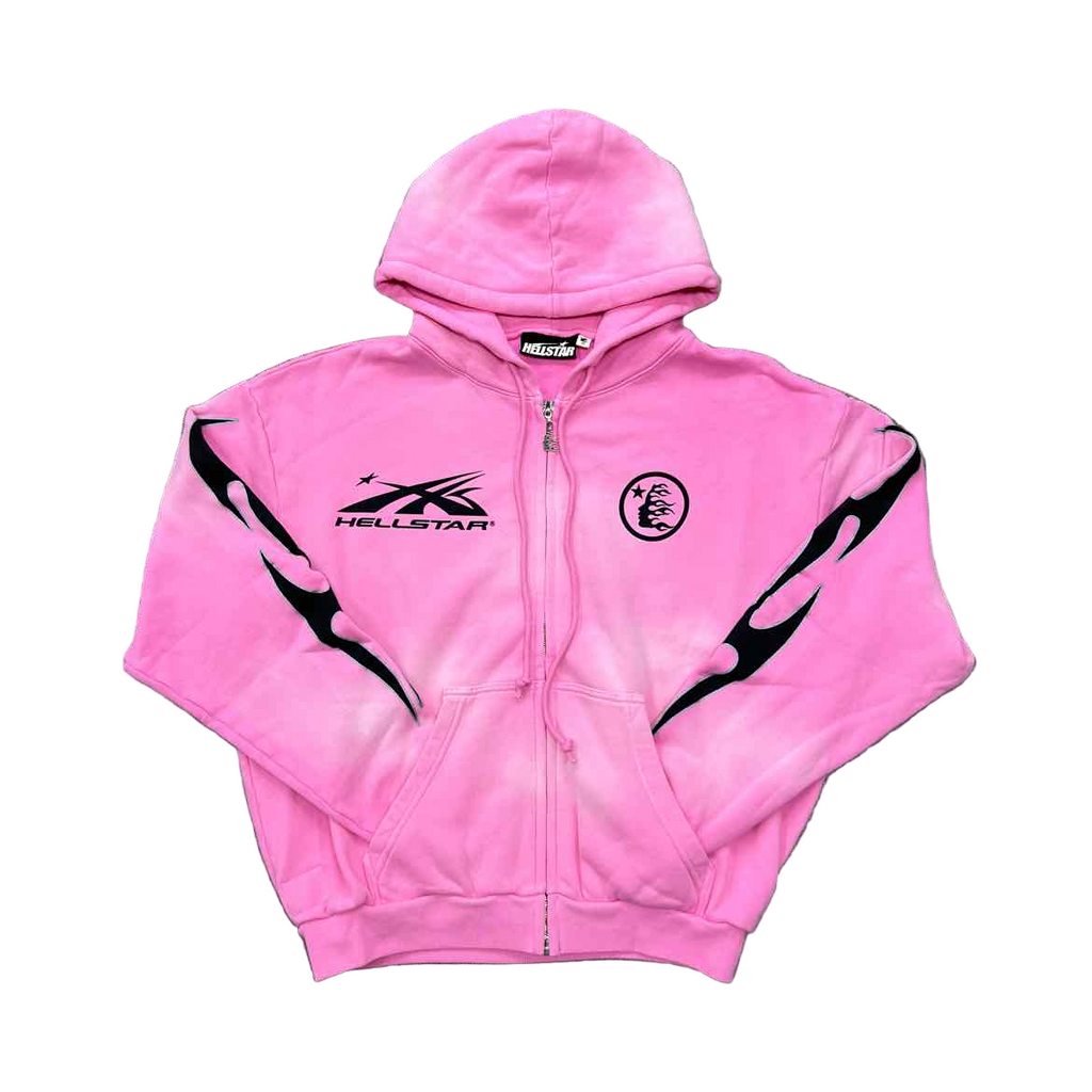 Hellstar Zip Up "FLAME" Pink New Size XL
