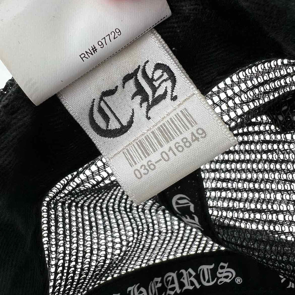 Chrome Hearts Trucker Hat "MADE IN HOLLYWOOD" Used Black Size OS