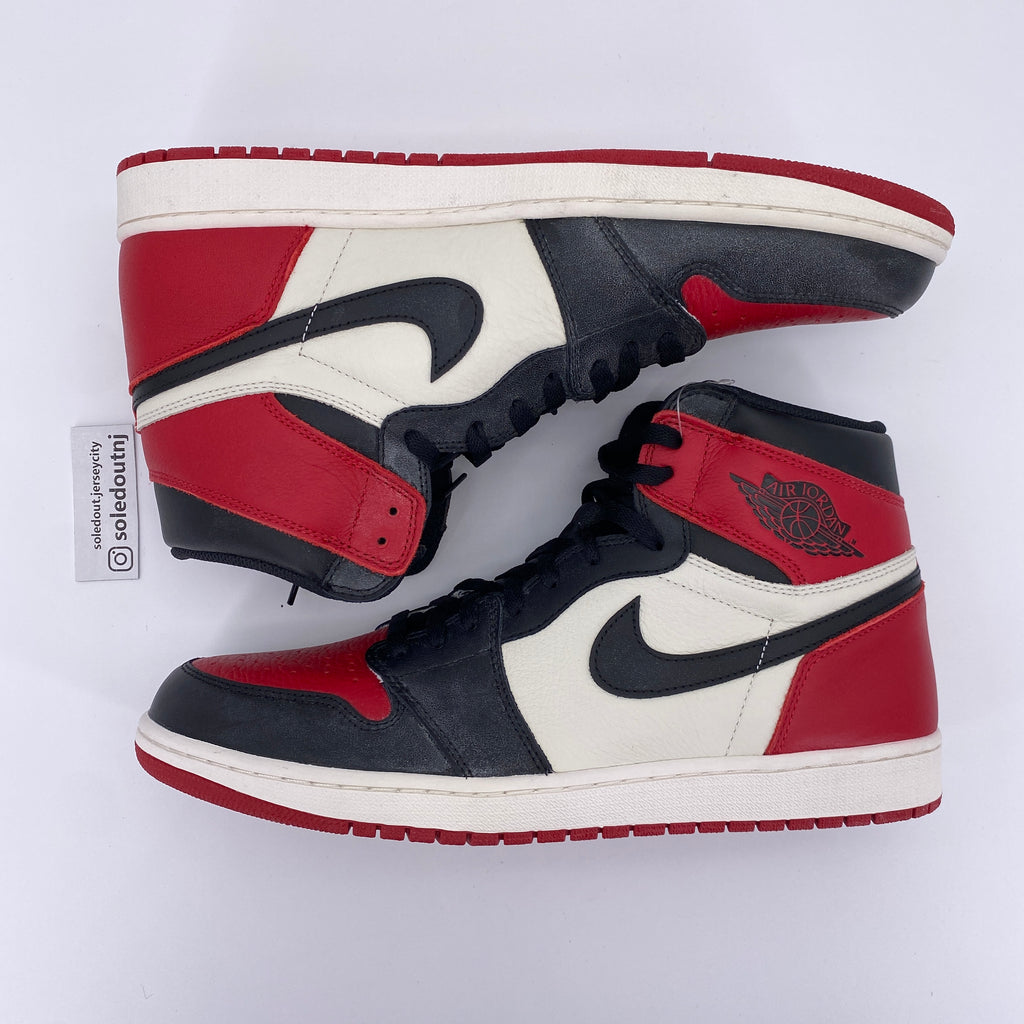 Air Jordan 1 Retro High OG "Bred Toe" 2018 New Size 14