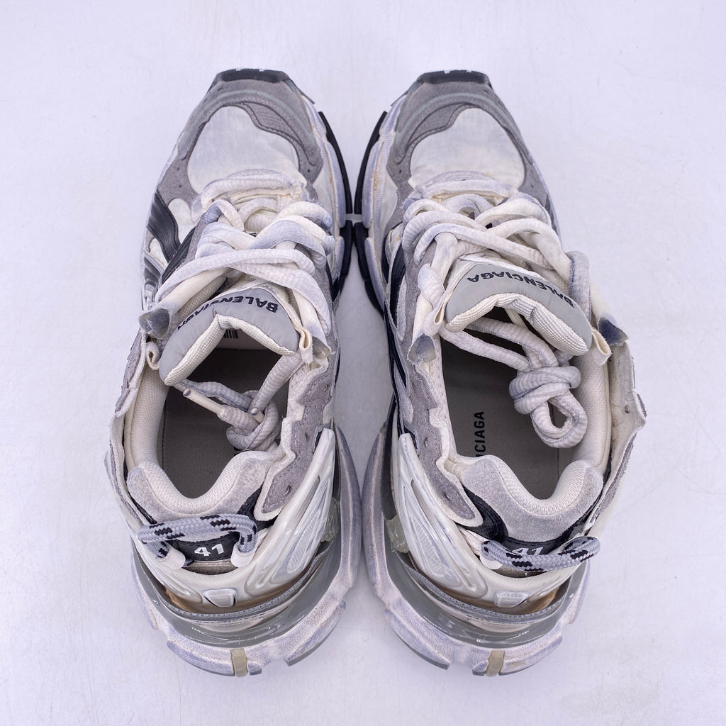 Balenciaga Runner "White Black"  Used Size 8