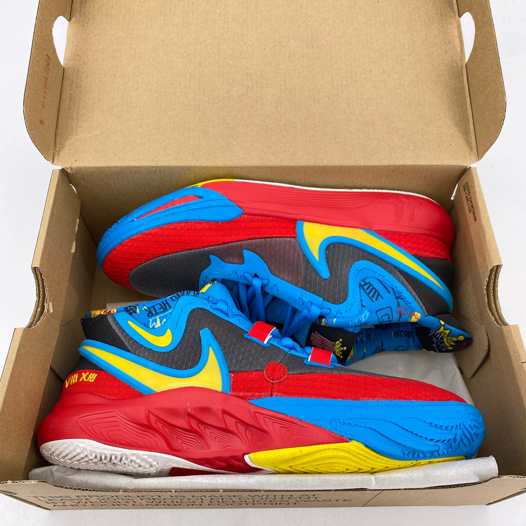 Nike (GS) Kyrie 8 GO SE "Black Blue Tour Yellow" 2022 New Size 7Y