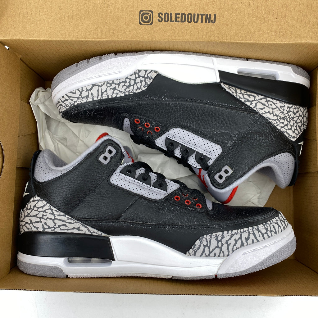 Air Jordan 3 Retro "Black Cement" 2018 New Size 9.5