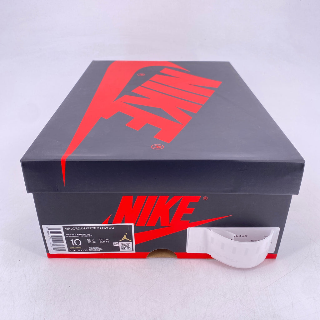 Air Jordan 1 Retro Low "Black Toe" 2023 New Size 10
