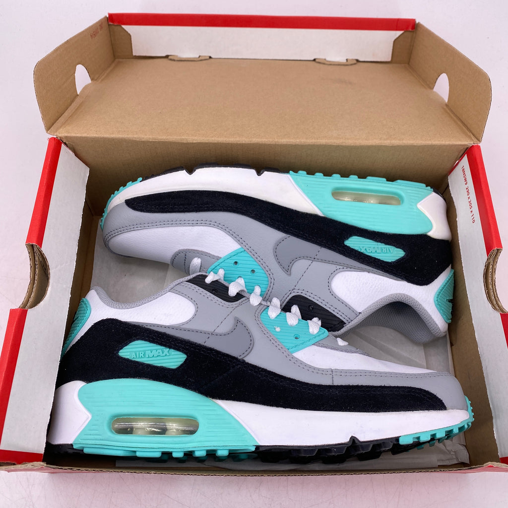 Nike (GS) Air Max 90 "Particle Grey Teal" 2022 New Size 6Y