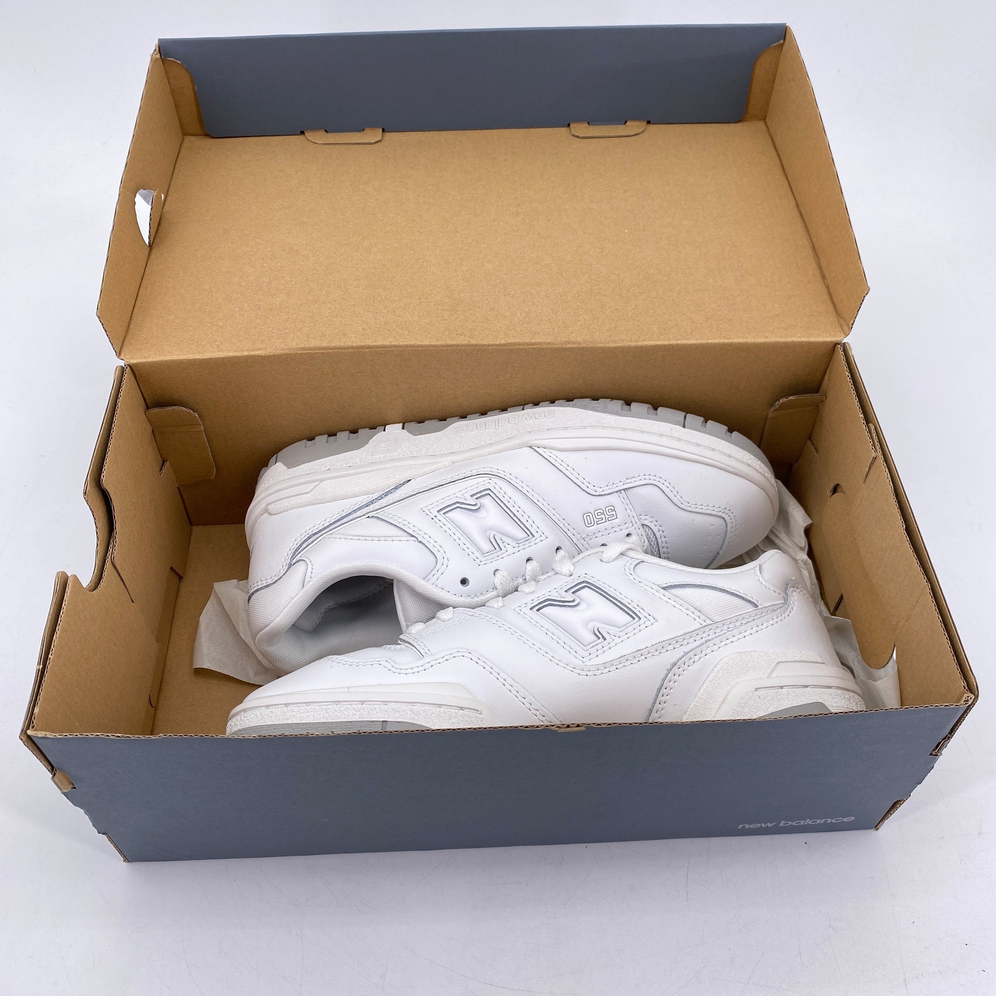 New Balance (GS) 550 &quot;White Grey&quot; 2022 New Size 6Y