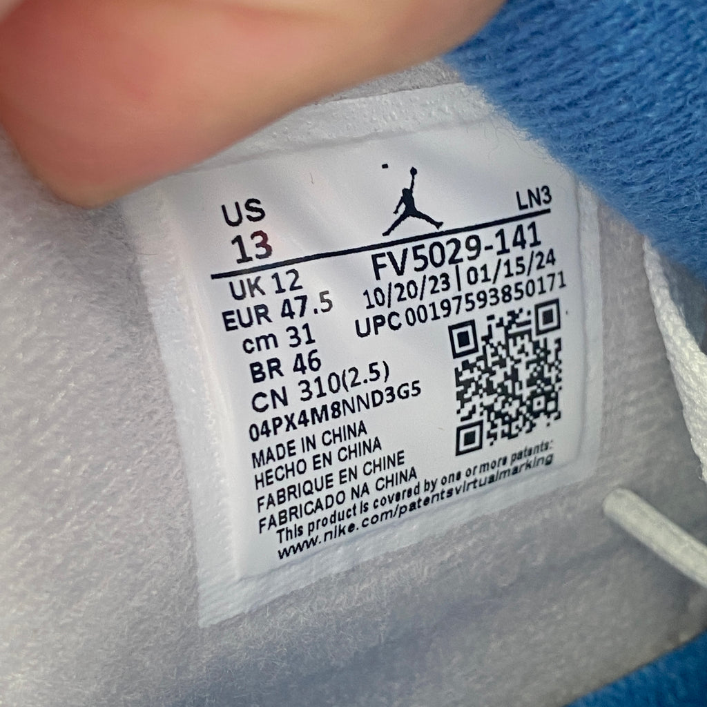 Air Jordan 4 Retro "Military Blue" 2024 New Size 13