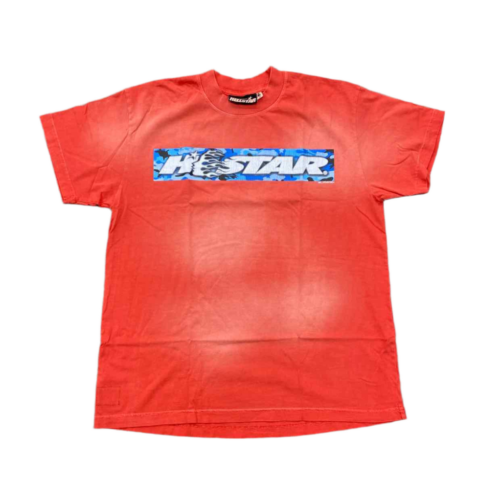 Hellstar T-Shirt "BOX LOGO" Red New Size 2XL