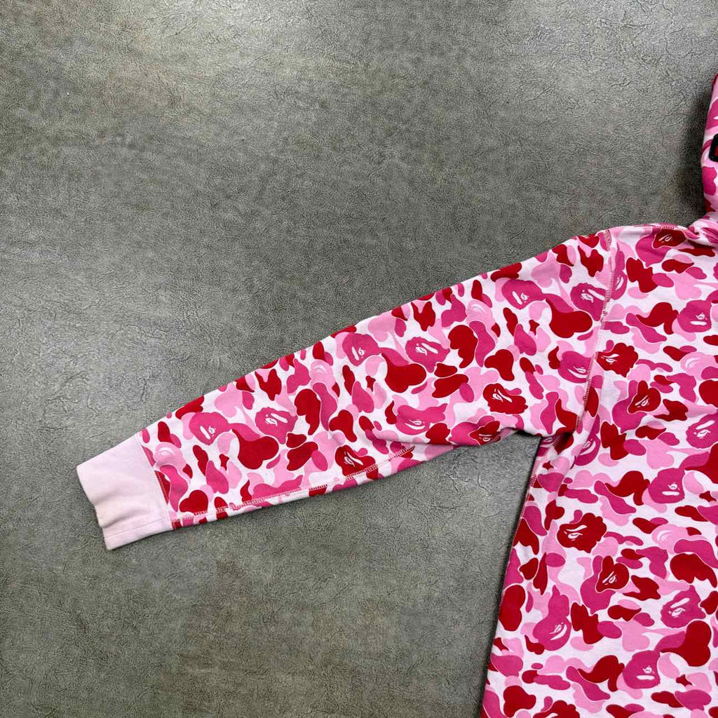 Bape Hoodie "ABC CAMO" Pink Used Size M