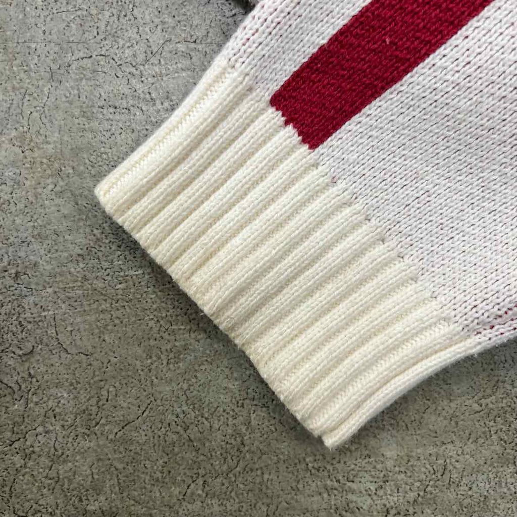 Vale Knit Crewneck "VALE STATE" Cream Used Size XL