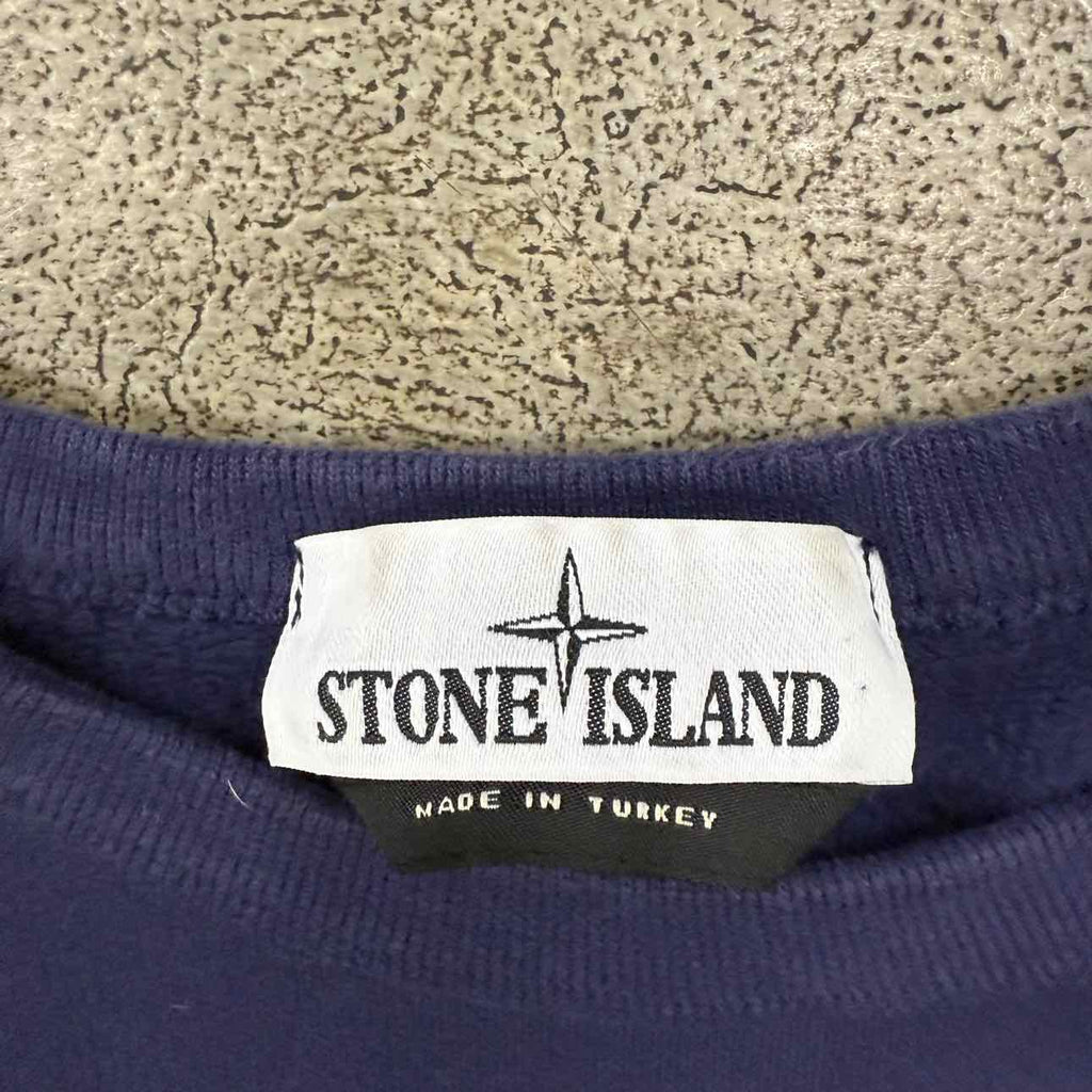 Stone Island Crewneck Sweater "PATCH" Navy Used Size 2XL