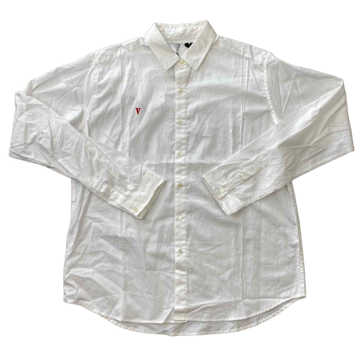 Vlone Button Up White New Size XL