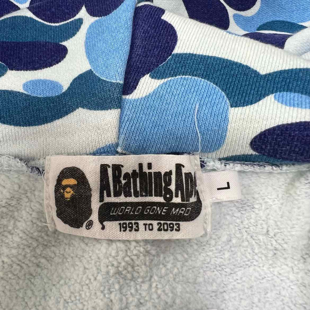 Bape Hoodie "ABC CAMO BLUE" Blue Used Size L