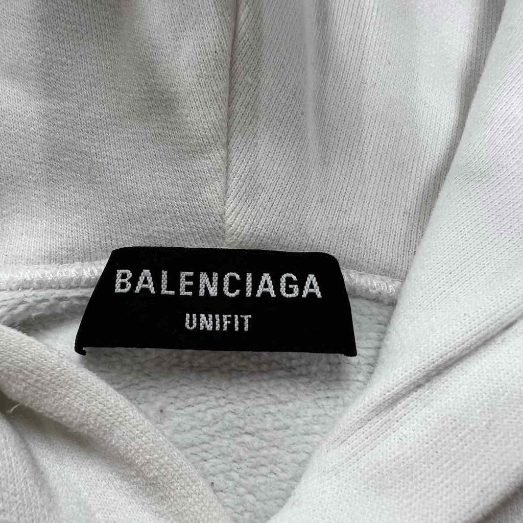 Balenciaga Hoodie "SPACE" White Used Size XS