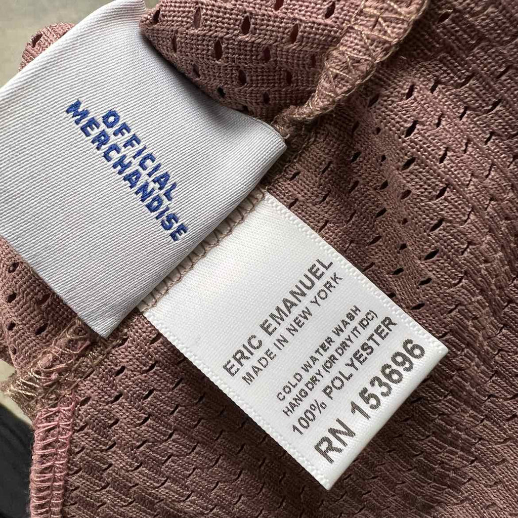 Eric Emanuel Mesh Shorts "BASIC LOGO" Mauve New Size S