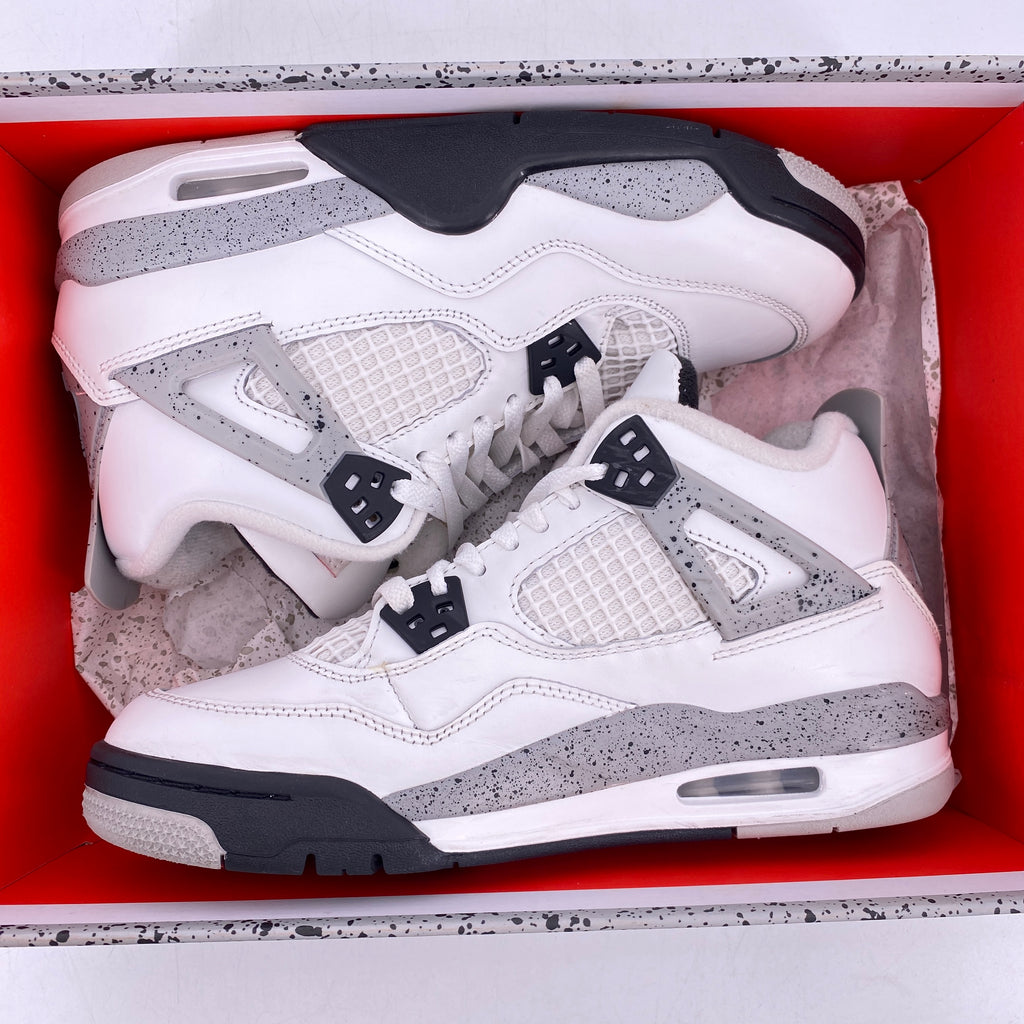 Air Jordan (GS) 4 Retro "White Cement" 2025 Used Size 6Y