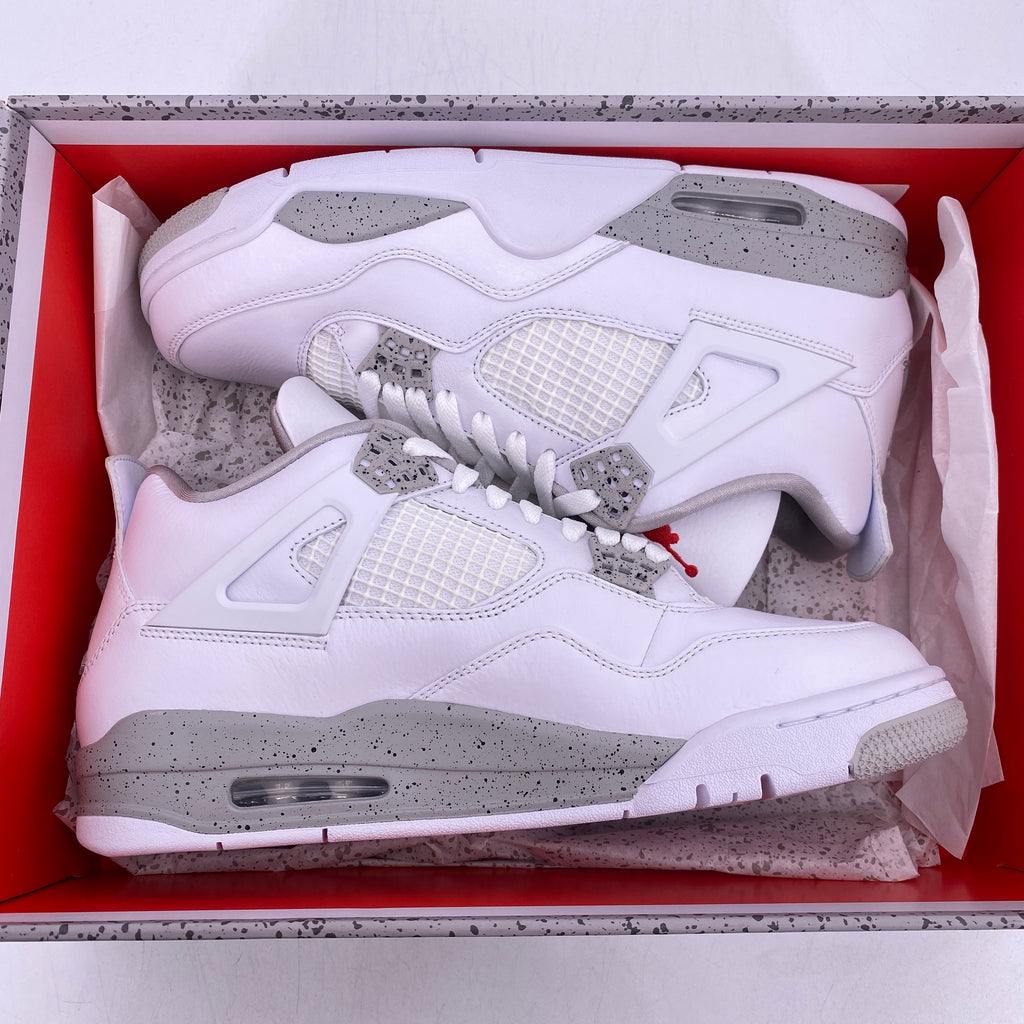 Air Jordan 4 Retro "White Oreo" 2021 New Size 10