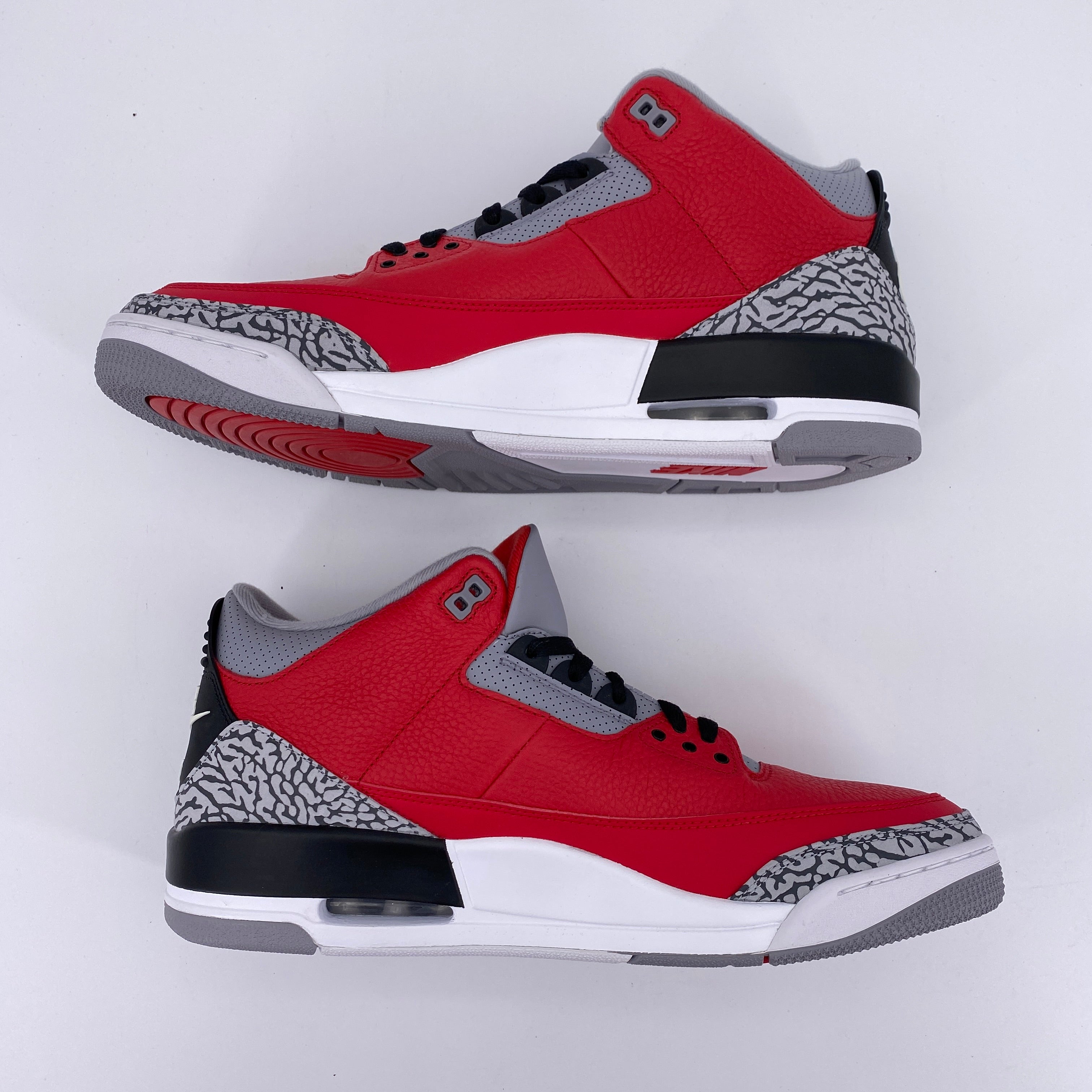 Air Jordan 3 Retro &quot;Fire Red Cement Chi&quot; 2020 New (Cond) Size 14