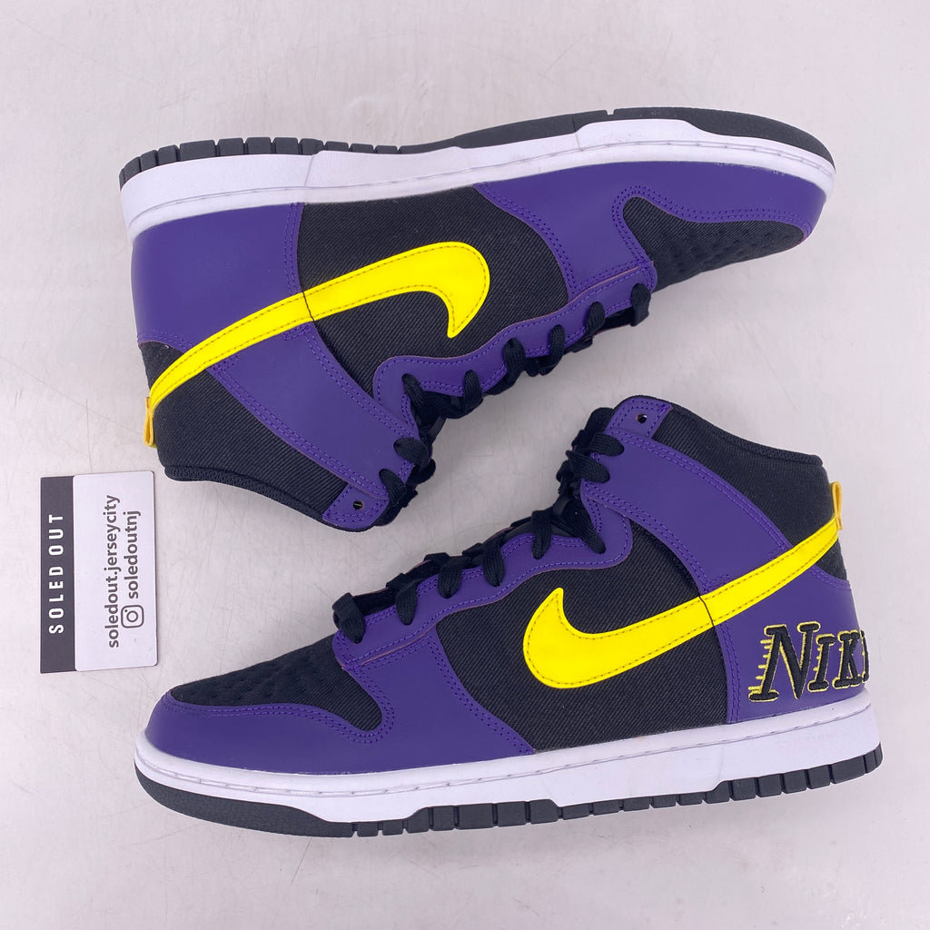 Nike Dunk High PRM "Lakers" 2021 New Size 10.5