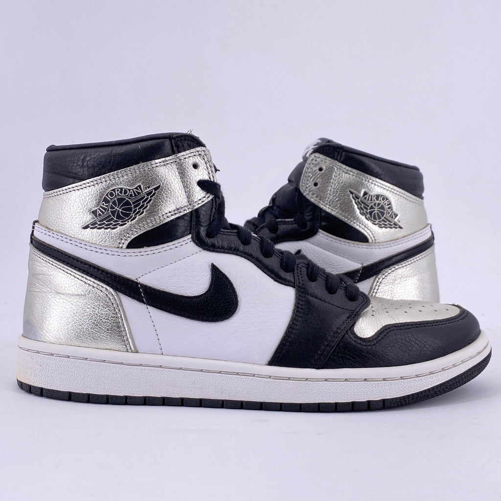 Air Jordan (W) 1 Retro High OG "Silver Toe" 2021 Used Size 9W