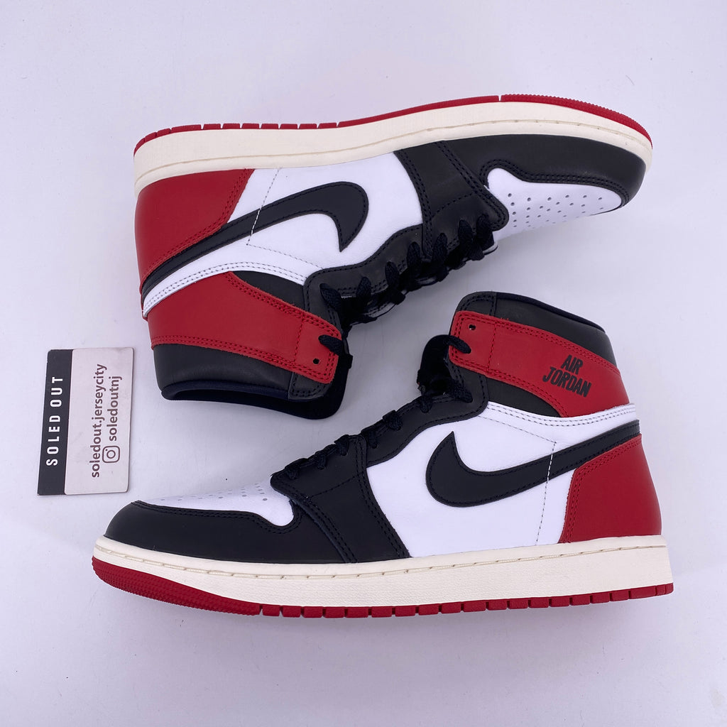 Air Jordan 1 Retro High OG "Black Toe Reimagined" 2025 New Size 10.5