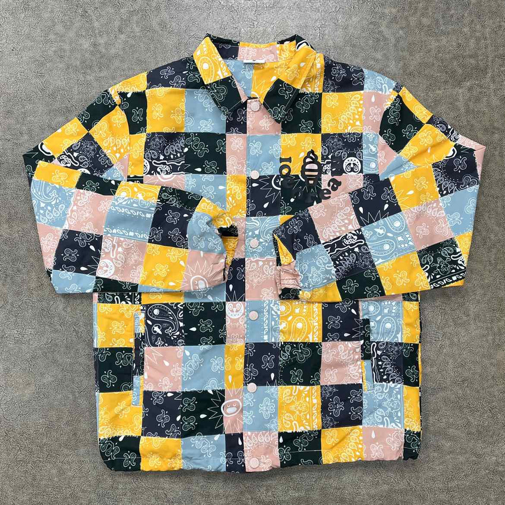 ICECREAM Coach Jacket "CREAMERY" Multi-Color New Size 2XL