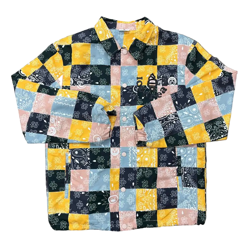 ICECREAM Coach Jacket "CREAMERY" Multi-Color New Size 2XL