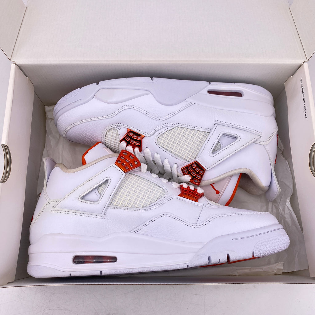 Air Jordan 4 Retro "Metallic Orange" 2020 New (Cond) Size 9