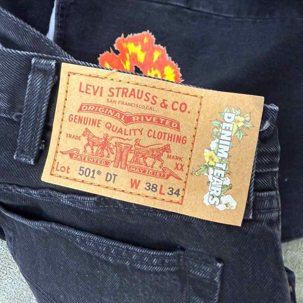 Denim Tears Jeans "OFFSET" Black Used Size 38