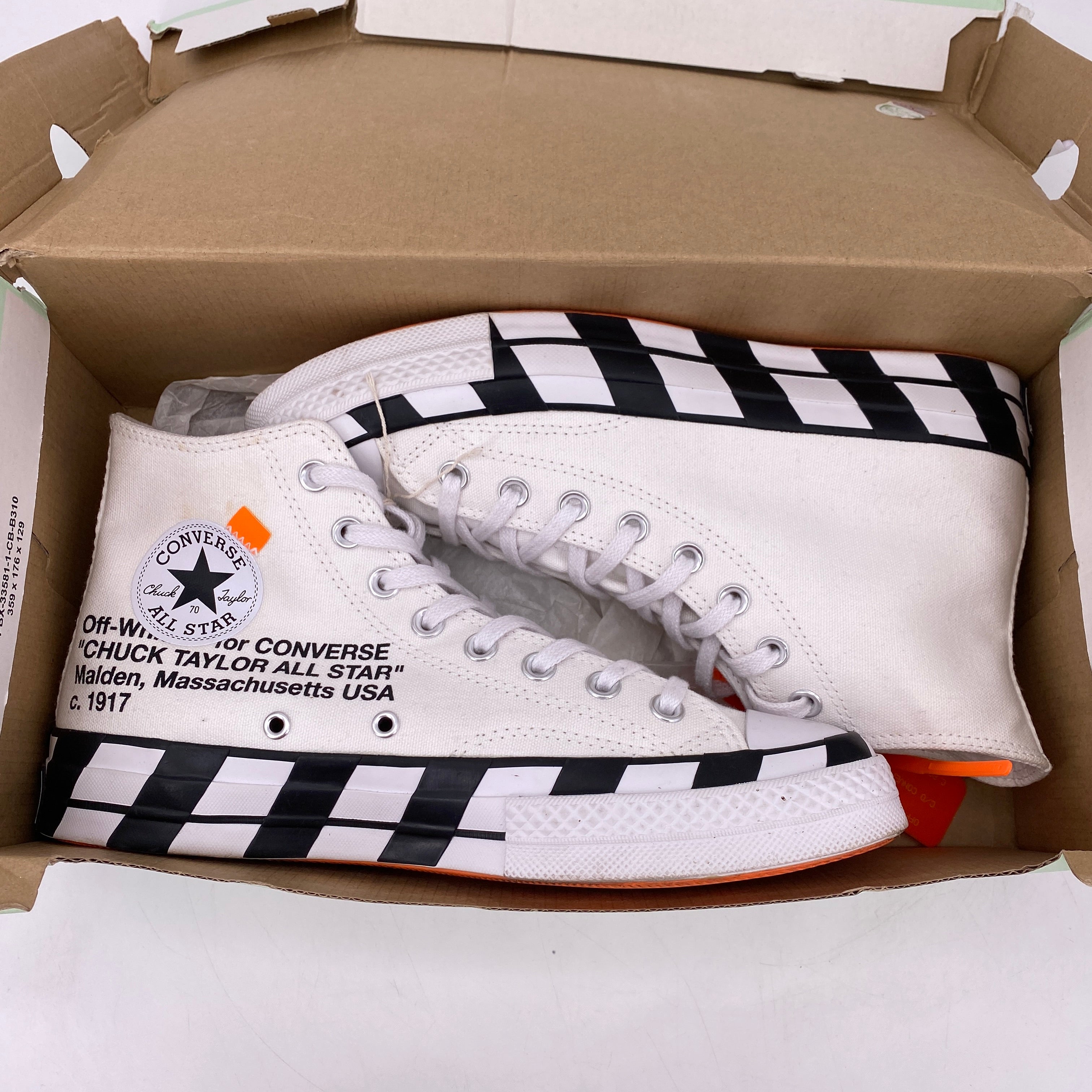 Converse Chuck Taylor 70&#39;s Hi &quot;Off White&quot; 2018 Used Size 8.5