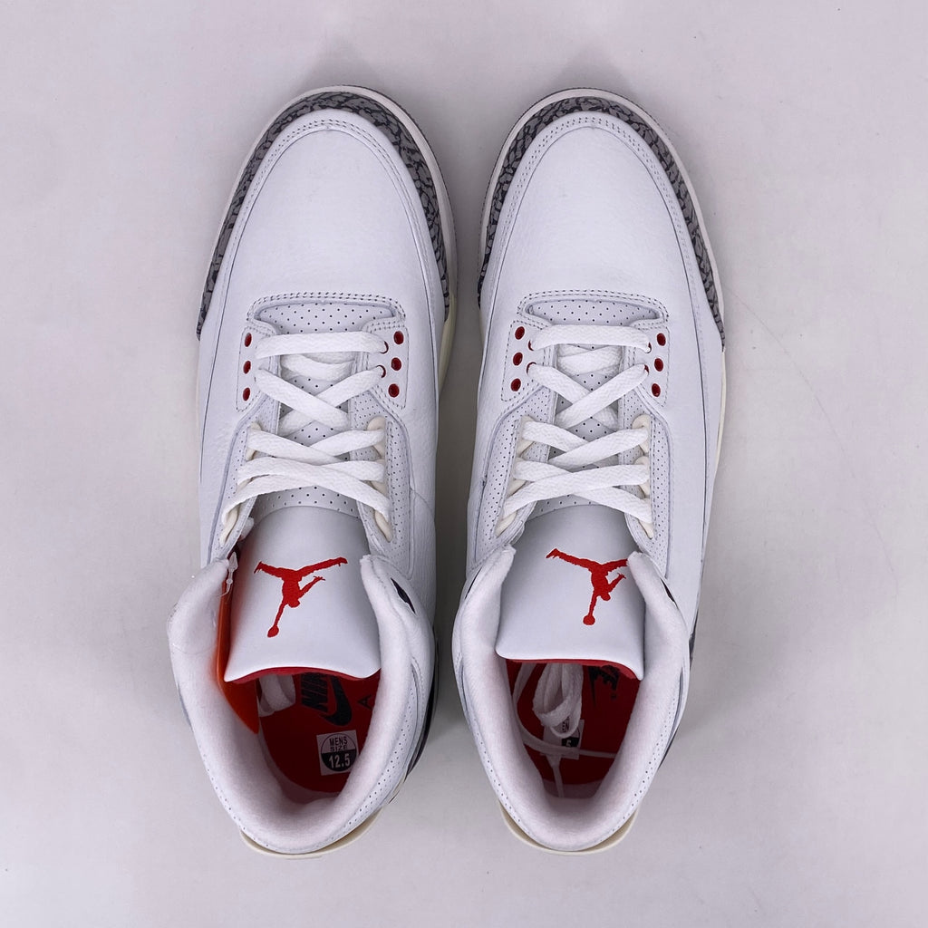 Air Jordan 3 Retro "White Cement" 2023 New Size 12.5