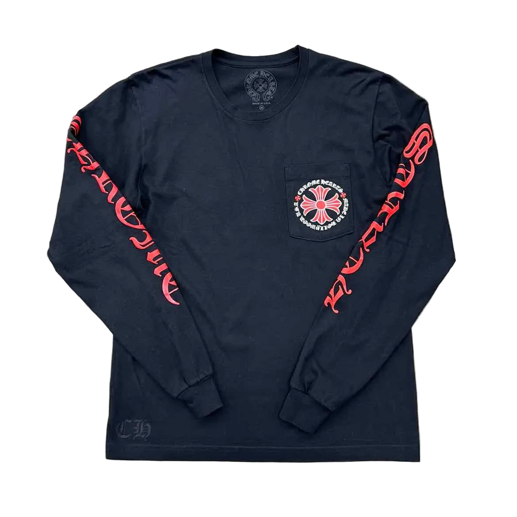 Chrome Hearts Long Sleeve "MADE IN HOLLYWOOD" Black Used Size M