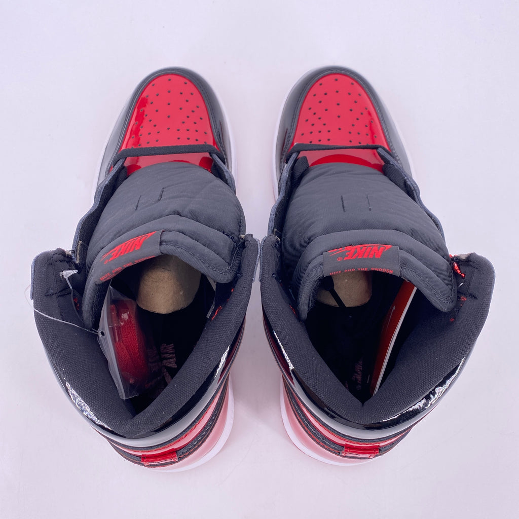 Air Jordan 1 Retro High OG "Patent Bred" 2021 New Size 9