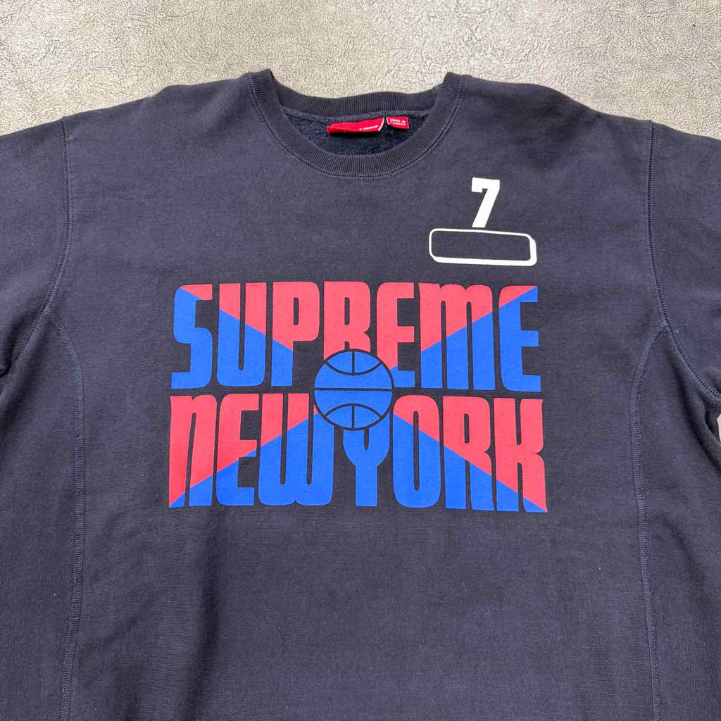 Supreme Crewneck Sweater "HIGHER LEARNING" Black Used Size XL