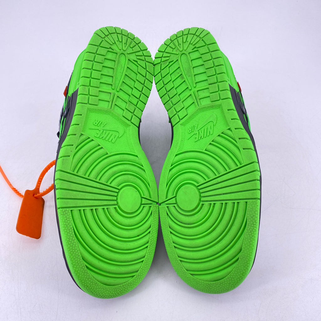 Nike Air Rubber Dunk / OW "Green Strike" 2020 Used Size 9.5