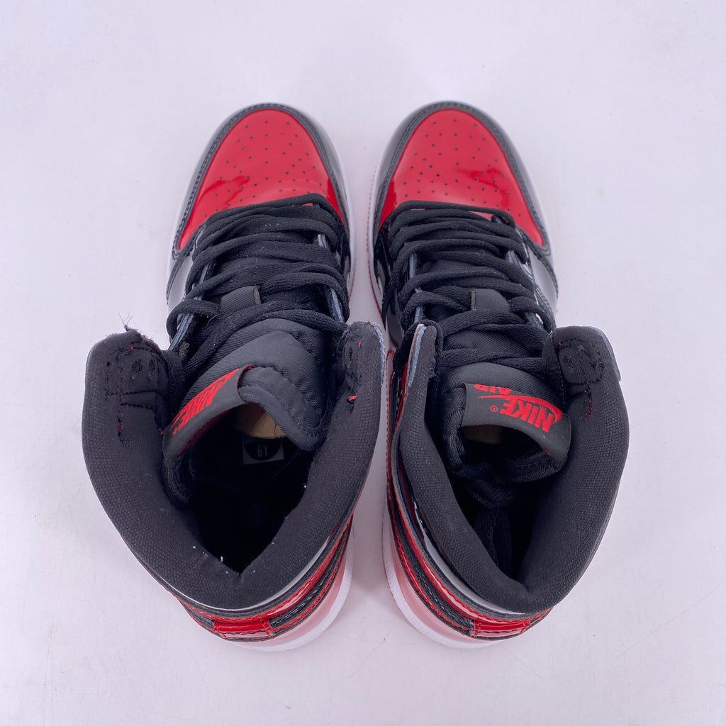 Air Jordan (GS) 1 Retro High OG "Patent Bred" 2021 Used Size 6Y