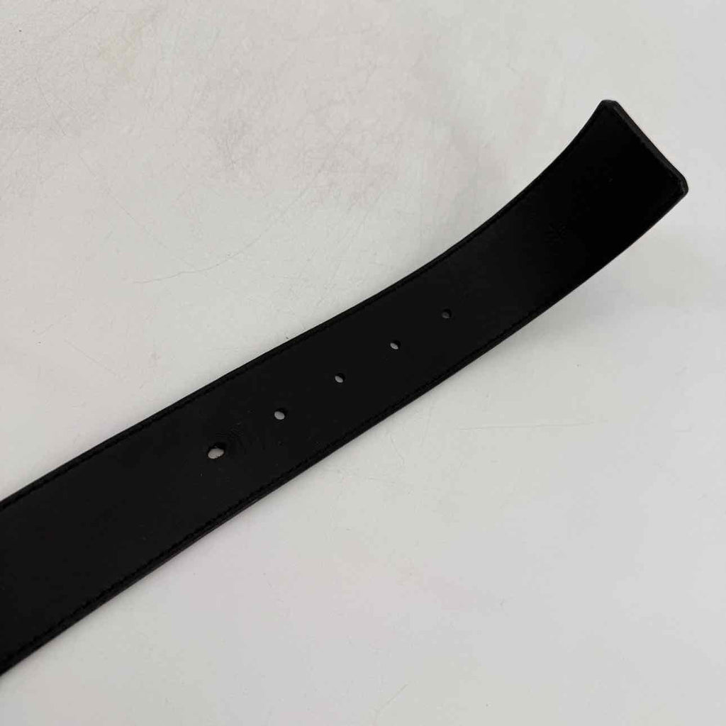 Louis Vuitton Belt "INITIALES" Used Black Size 44