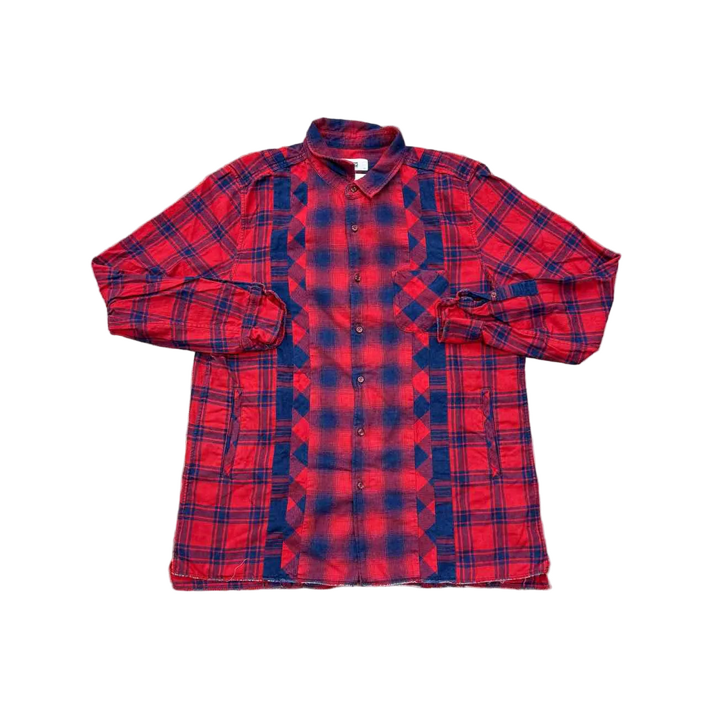 Kith Button Up "PLAID PRINT" Red Used Size XL