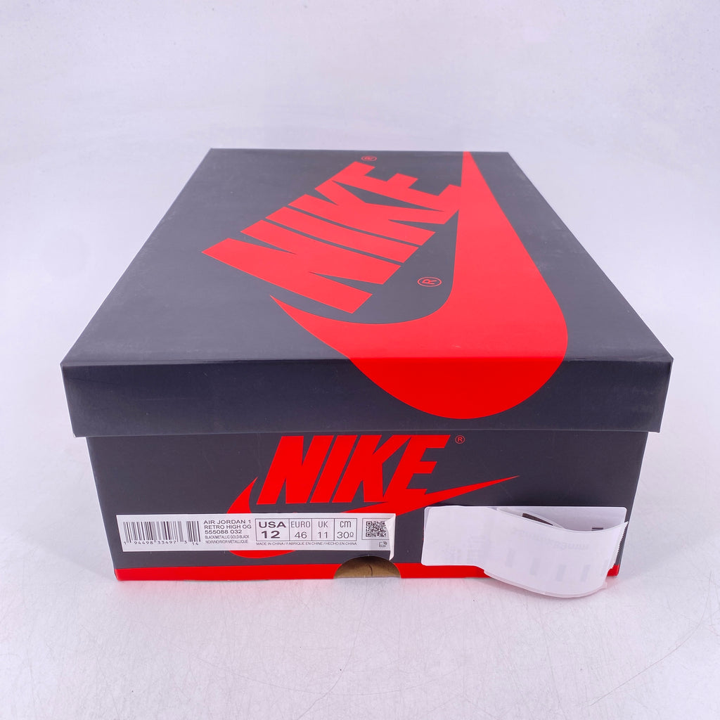 Air Jordan 1 Retro High OG "Black Metallic Gold" 2020 New Size 12