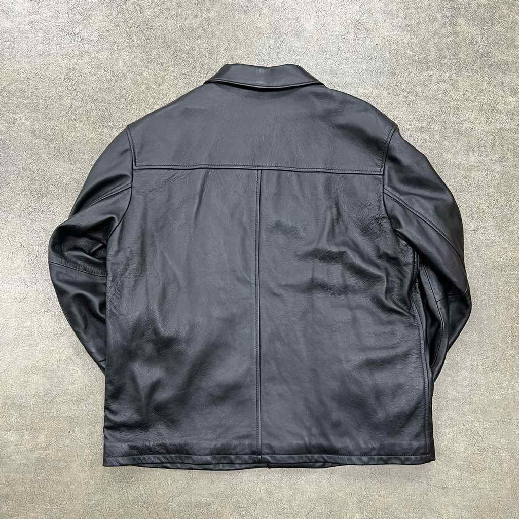 Supreme Leather Jacket "SCHOTT" Black New Size XL