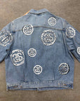 Denim Tears Denim Jacket "STUSSY" Blue Used Size L