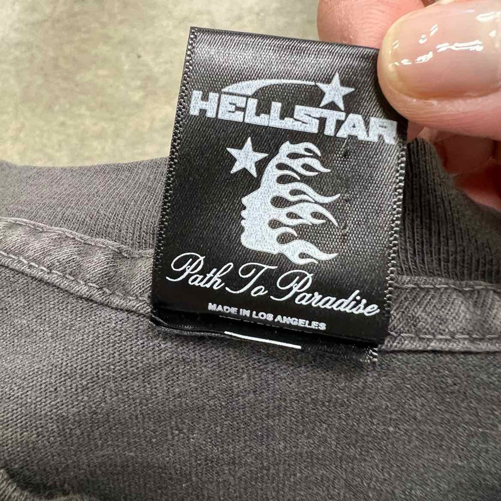 Hellstar T-Shirt "CROWNED SKULL" Black Used Size 2XL