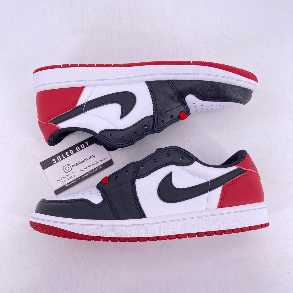 Air Jordan 1 Retro Low "Black Toe" 2023 New Size 8