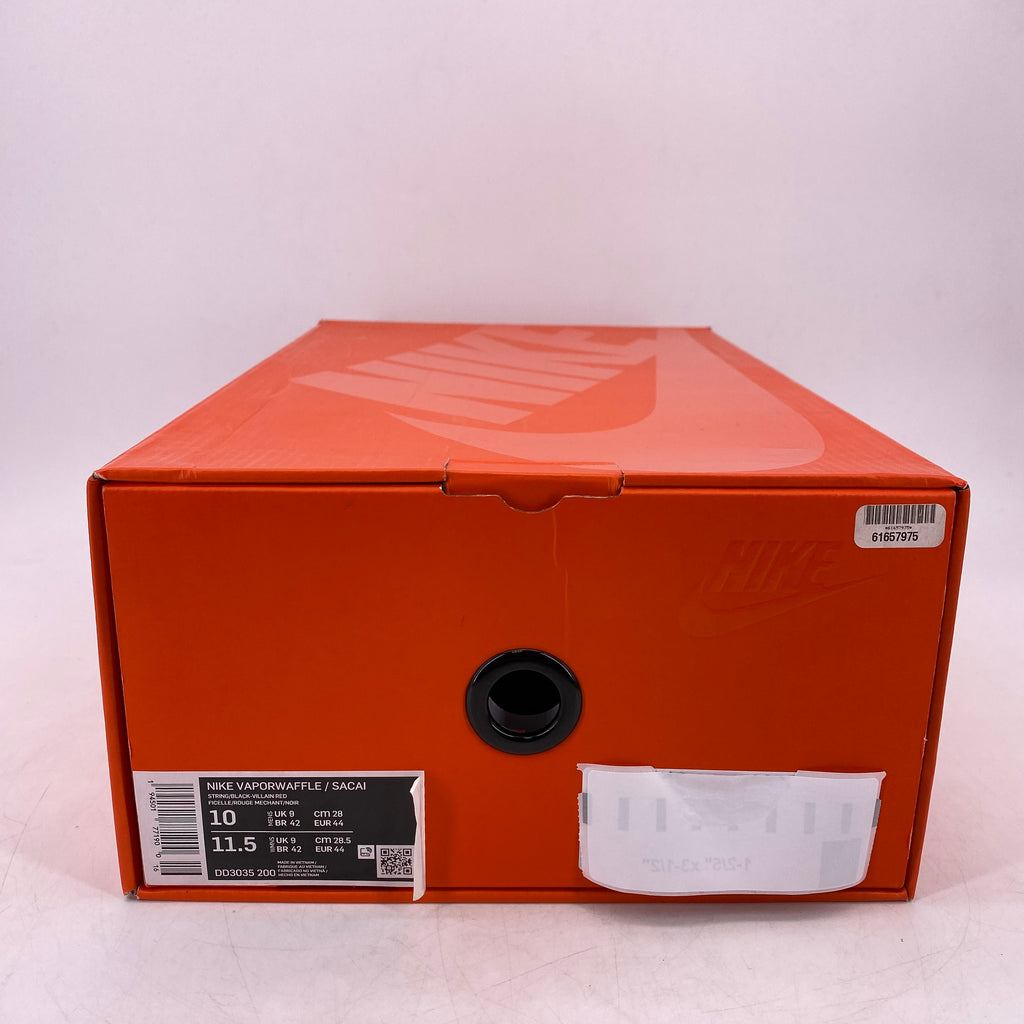 Nike Vaporwaffle / Sacai "Villian Red" 2020 Used Size 10