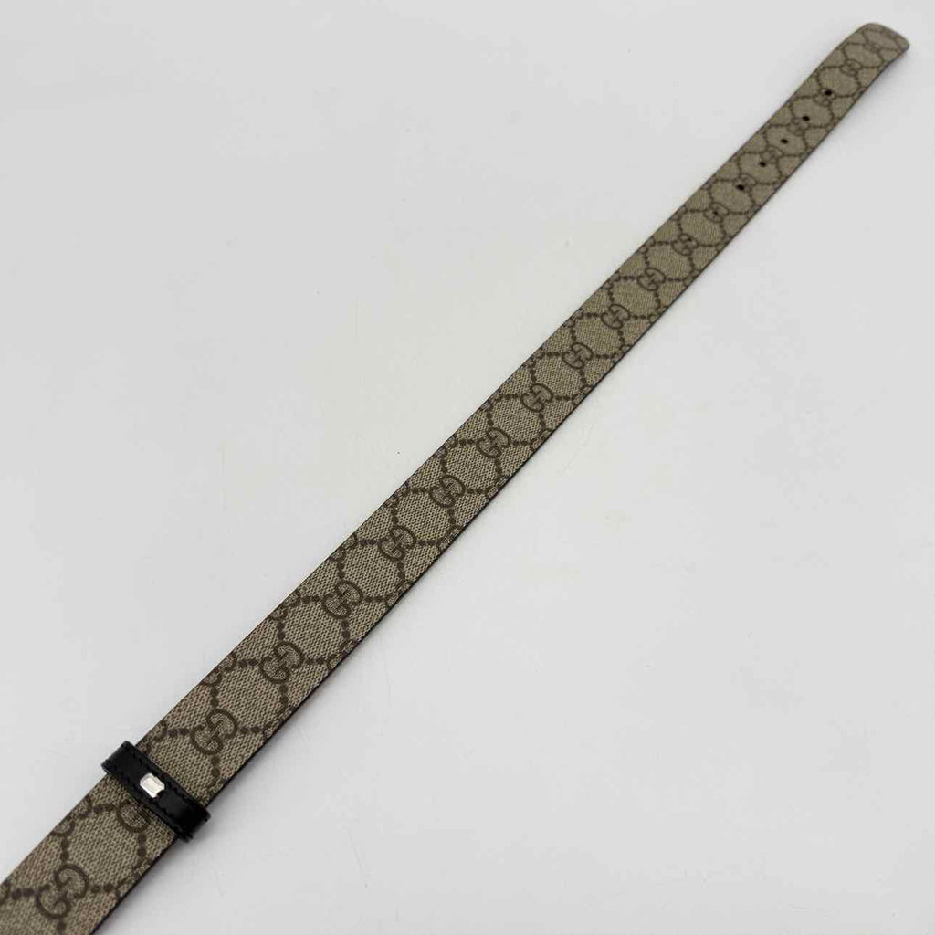 Gucci Belt "GG SUPREME" Used Beige Size 40