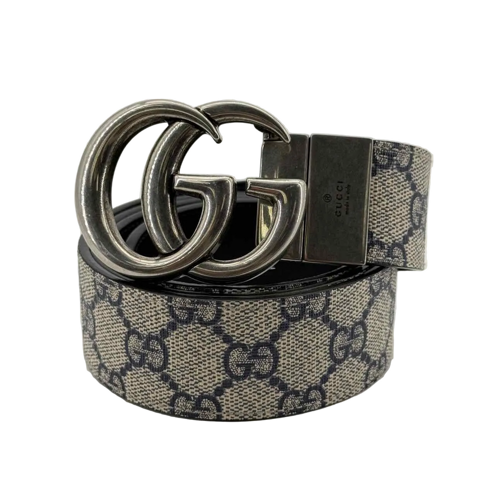 Gucci Belt "MONOGRAM" Used Beige Size 40
