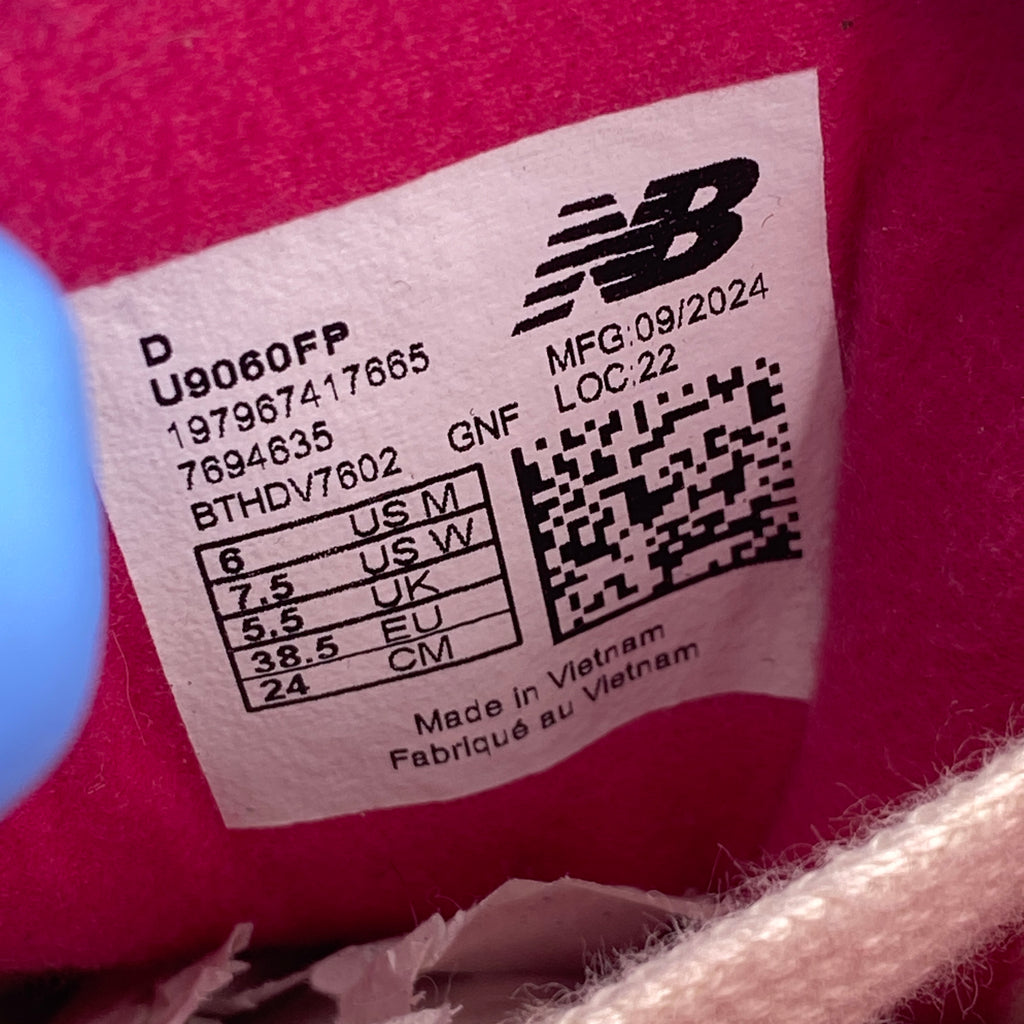 New Balance 9060 "Fuchsia Pink" 2024 Used Size 6