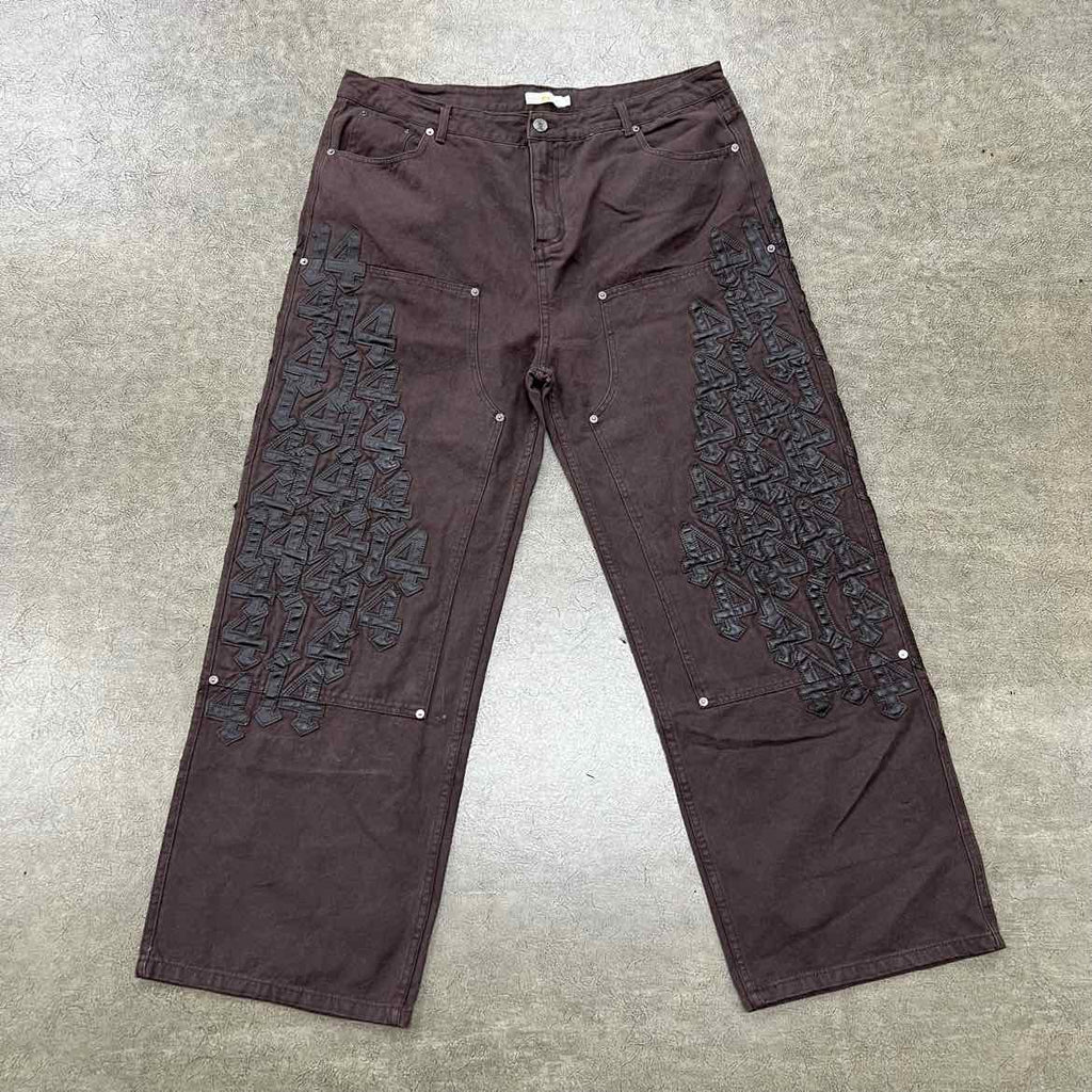 Vale Pant "PATCH" Coffee Brown New Size 36